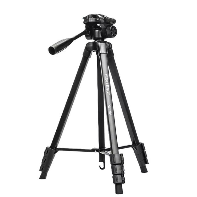 YUNTENG VCT-696 180cm Aluminum Fluid Head Professional Tripod Stand Quick-Release Plate Video Camera DSLR Selfie Stick Tripod