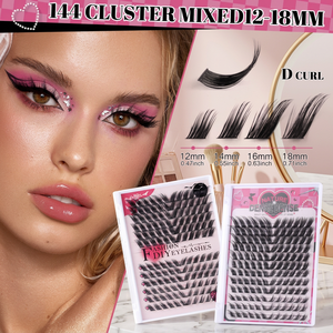 Custom Logo Matte Glueless Diy <b>Lash</b> <b>Clusters</b> Vegan Cruelty Free Self Adhesive Waterproof Eyelashes Individual Press <b>Lashes</b> - Product Image 3