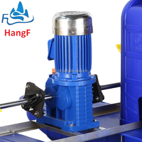 Aérateur à roue à aubes flottante en acier inoxydable HANGFENG GWZJ107F 1HP 0.75kW 380V 4-creusets, machine d'oxygénation avec moteur et boîte de vitesses pour l'aquaculture