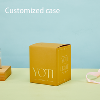 Caja de papel personalizada al por mayor con diseño de logotipo impreso para regalo de fragancias para el hogar, con bandeja de papel para velas aromáticas y cera perfumada.