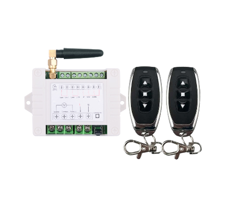 220V 10A 2CH Motor Remote Control Switch Motor Forwards Reverse Up Down Stop Door Window Curtain Wireless TX RX Limited Switch