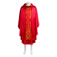 Vente chaude Adulte Moyen-Orient Arabe Chrétien Catholique Clergé Robes Cape Écologique Personnalisé Halloween Vêtements Costume