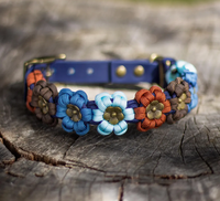 Collier pour chien en paracorde tressé fait main personnalisable, résistant, collier de luxe pour animaux de compagnie