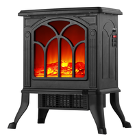 Cheminée électrique avec effet de flamme 3D réaliste, poêle électrique, ventilateur en céramique, chauffage PTC