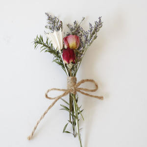 Mini Ramo de Rosas y Gypsophila, Flores Secas Naturales Hechas a Mano, Ramo de Flores Secas Preservadas para Decoración de Bodas y Hogar - Product Image 5