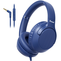 Casque audio filaire supra-auriculaire avec micro, son stéréo, prise jack 3,5 mm pour PC, ordinateur, musique, jeux