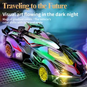 Voiture RC Mini 4x4 SJY-Q219 avec lumières éblouissantes, vitesse rapide, câble USB - Véhicule télécommandé pour enfants, simulation, fréquence 2.4G, fonction pulvérisation - Product Image 2