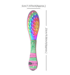 Râpe à pieds manuelle Rainbow pour pédicure, éliminateur de callosités, exfoliant pour les talons, outil de soin de la peau - Product Image 1