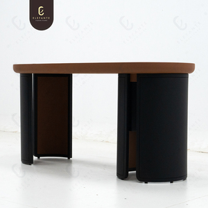 Nhà văn phòng gỗ Veneer sáng tạo điều hành văn phòng bàn mới nhất mới nghiên cứu nghệ thuật bàn cho biệt thự - Product Image 3