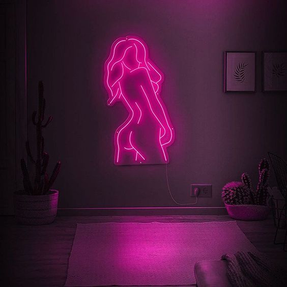 Snow Drop Shipping Sexy Body Neon Sign Naked Women Back Acrylic LED Wall Sign Art Decorative Signs Lights for Bar Party Hotel