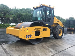 Fabrika Tedarikli Yol Makinesi XS203 20 Ton 140kW Tek Tamburlu Silindir Havaalanı ve Liman Temel İşleri İçin - Product Image 5