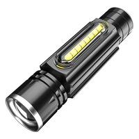 Lampe LED magnétique pour réparation automobile, lampe de tour, multifonction, rechargeable, rétractable, à intensité variable, portable, en aluminium