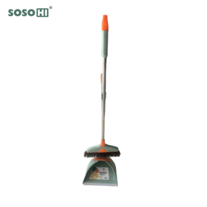 Nuovo Design Set Scopa e Paletta in Plastica per Pulizia Pavimenti, Spazzola e Paletta Staccabili Verticali - Product Image 4