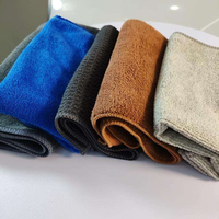 Soft Warp Knitted Towel with Stitched Edges 350gsm Superfine Fiber Multifunctional Work Towel 40*40cm
