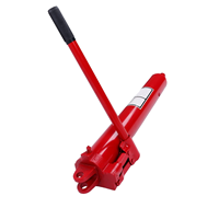 Cric pneumatique en acier de 8 tonnes avec double pompe, hauteur minimale de levage de 12 pouces, pour garage, atelier, grues, levage de moteur, palans