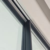 Porte coulissante extérieure et intérieure étanche pour patios, chambres, hôpitaux, insonorisée, double vitrage, verre trempé, aluminium fin