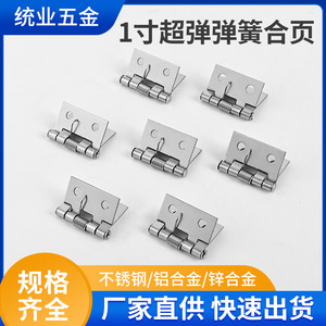 <b>Spring</b>-loaded <b>Hinge</b> 1-inch Automatic Closing Door Window Cabinet <b>Hinge</b> With Screws Minimalist Design 180 Degrees Opening Angle - Product Image 5