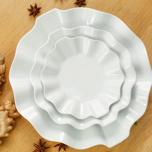 Plato de cena de porcelana blanca OEM-platos de cerámica Vietnam Bode para vajilla de boda de hotel y restaurante - Product Image 1