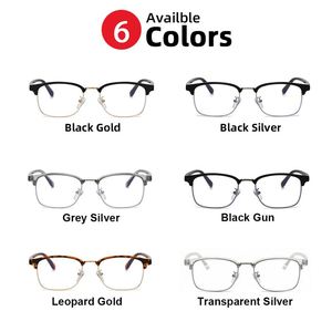 Gafas de Moda 2025 Negras Semi-Sin Montura, Cuadradas, con Bloqueo de Luz Azul para Computadora, para Hombre y Mujer - Product Image 6