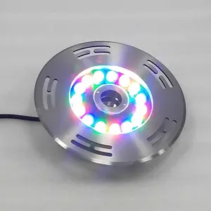 Ip68 RGB 6w 24w في الهواء الطلق dmx مضخة غاطسة led نفاثة المياه تحت الماء فتحات حلقة النافورات الخفيفة للنوافير الصغيرة