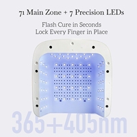 Lampe à ongles au design exclusif, double zone, détection infrarouge, minuterie LCD, séchoir à manucure intelligent, lampes LED UV pour salon de nail art
