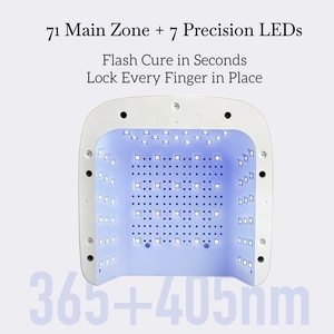 Lámpara de <span class=keywords><strong>Uñas</strong></span> de Doble Zona con Diseño Innovador, Sensor Infrarrojo, Temporizador LCD, Secador de Manicura Inteligente, Lámparas LED UV <span class=keywords><strong>para</strong></span> Todo Tipo de Geles y Esmaltes - Product Image 4