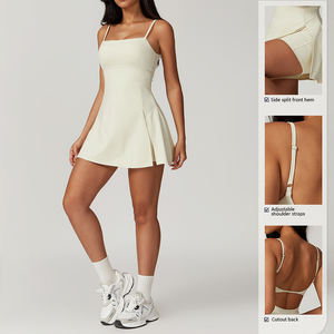 Amour Nature beau dos Tennis Golf <span class=keywords><strong>tenue</strong></span> solide motif avant respirant Base coussinets <span class=keywords><strong>de</strong></span> poitrine Anti-exposition robe <span class=keywords><strong>de</strong></span> sport pour le Yoga - Product Image 3