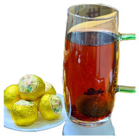 Thé Pu-erh de qualité impériale, fourré aux petites mandarines vertes de Xinhui, 500g, pelures séchées au soleil, en sachet, vente en gros pour services alimentaires et reconditionneurs