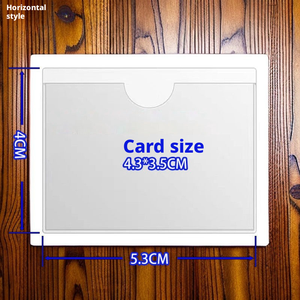 ที่ใส่ป้าย PVC แบบมีกาว<span class=keywords><strong>ใน</strong></span>ตัว ขนาดสั่งทำได้ กันน้ำ กันฝุ่น สำหรับชั้นวางสินค้าในคลังสินค้า - Product Image 2