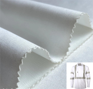 100% algodón tejido de peso pesado sarga 200-330g para hombre ropa de trabajo pantalones uniforme Chaqueta resistente al desgaste material de la prenda blanco - Product Image 3