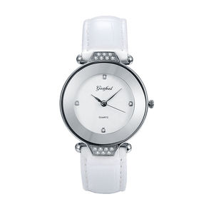 Simple Design Leather Strap Luxury <b>Ladies</b> Stainless Steel <b>Watch</b> 3 ATM Waterproof Japan Movement Women <b>Dress</b> <b>Watch</b> - Product Image 3