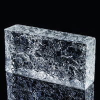 Le verre en cristal solide industriel bloque le matériau de construction de briques pour l'écran de mur décoratif