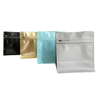 Sacs en plastique transparents vides pour café, avec valve unidirectionnelle, pour grains de café torréfiés, en gros, 100g, 250g, 500g