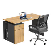 Table d'ordinateur en mélamine en bois rectangulaire à double moteur moderne et contemporain, bureau durable pour la maison, le bureau, l'école et l'hôpital.