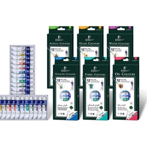 Ensemble de gouache à l'huile <span class=keywords><strong>acrylique</strong></span> OEM 12 couleurs 6 ml pour débutants, <span class=keywords><strong>peinture</strong></span> sur toile, aquarelle, <span class=keywords><strong>peinture</strong></span> sur verre, provenant d'une usine chinoise - Product Image 1