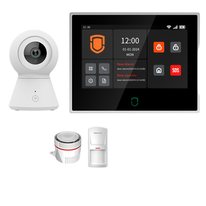 7-inch đầy đủ IPS tuya nhà thông minh không dây an ninh Hệ thống báo động 4G Wi-Fi 433 Mhz cửa lớn màn hình cảm ứng vật liệu ABS - Product Image 4