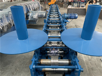 Machine de formage à rouleaux pour rails de porte de garage à enroulement en aluminium, porte à enroulement métallique