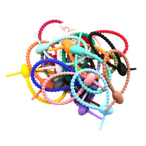 All-Purpose Multi-Use Smart Silicone Cable <b>Ties</b> Colorful Rubber Twist <b>Tie</b> Bag <b>Clip</b> and Food Saver Reusable Bread <b>Tie</b> - Product Image 6