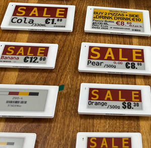 สินค้าขายดี ป้ายราคาอิเล็กทรอนิกส์ 2.4Ghz สำหรับร้านขายสุรา ป้ายราคาดิจิทัลไร้สายสำหรับซูเปอร์มาร์เก็ต โซลูชั่น EAS สำหรับร้านค้าปลีกอัจฉริยะ - Product Image 1