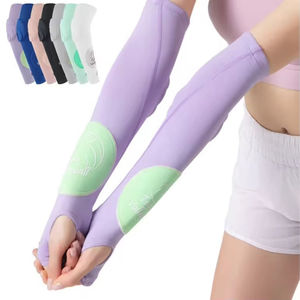 Manchons <span class=keywords><strong>de</strong></span> <span class=keywords><strong>compression</strong></span> sportifs pour le volleyball avec protection des coudes et trou pour le pouce - Product Image 1