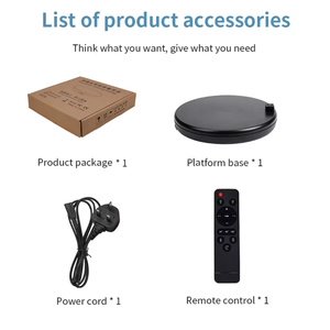 Nuovo espositore girevole elettrico 4545AR con capacità di carico di 100 kg, piattaforma girevole per riprese video CON telecomando. - Product Image 3