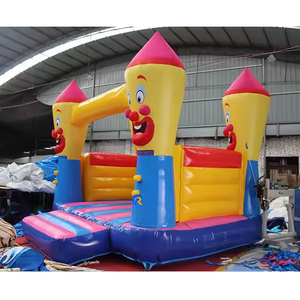 Château gonflable pour enfants, <span class=keywords><strong>clown</strong></span> crayon, saut, château gonflable, commercial pour centre commercial, parc d'attractions - Product Image 4