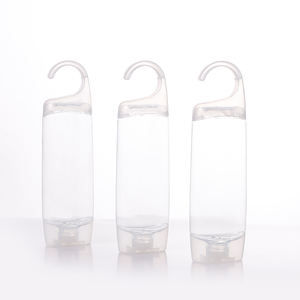 Heypack Marque En Gros Personnalisé 250ml Bouteille En Plastique Inversée Transparente Avec Crochet Bouteille D'emballage De Shampooing - Product Image 1