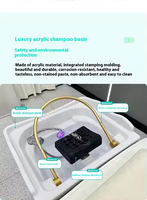 Bol de shampooing portable sans plomberie avec réservoir d'eau pour spa de tête