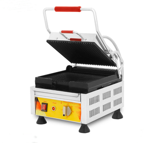 Máquina automática para hacer sándwiches Panini de acero inoxidable, parrilla de barbacoa de 220V para salchichas, hamburguesas, tostadas, bistec, condición nueva - Product Image 4