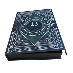 Custom Luxury Black Commemorative Card Magnetic Packaging <b>Box</b> with Foam Insert - Product Image 2