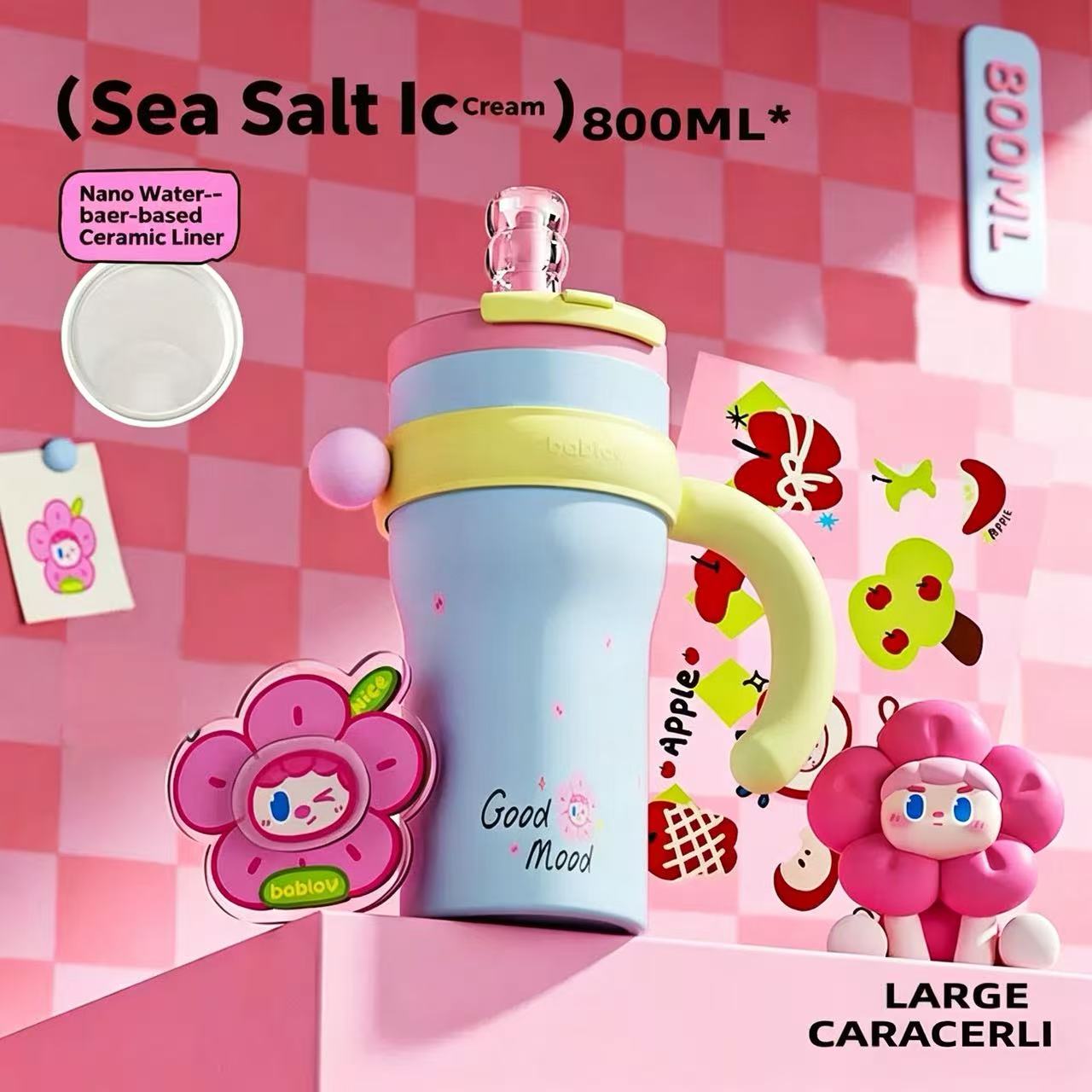 Glace au sel de mer 800ml - Revêtement en céramique