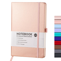 Cuaderno/Diario A6 A5 Personalizado al por Mayor con Correa Elástica, Libreta con Logotipo de Marca Impreso, Bloc de Notas de Cuero PU