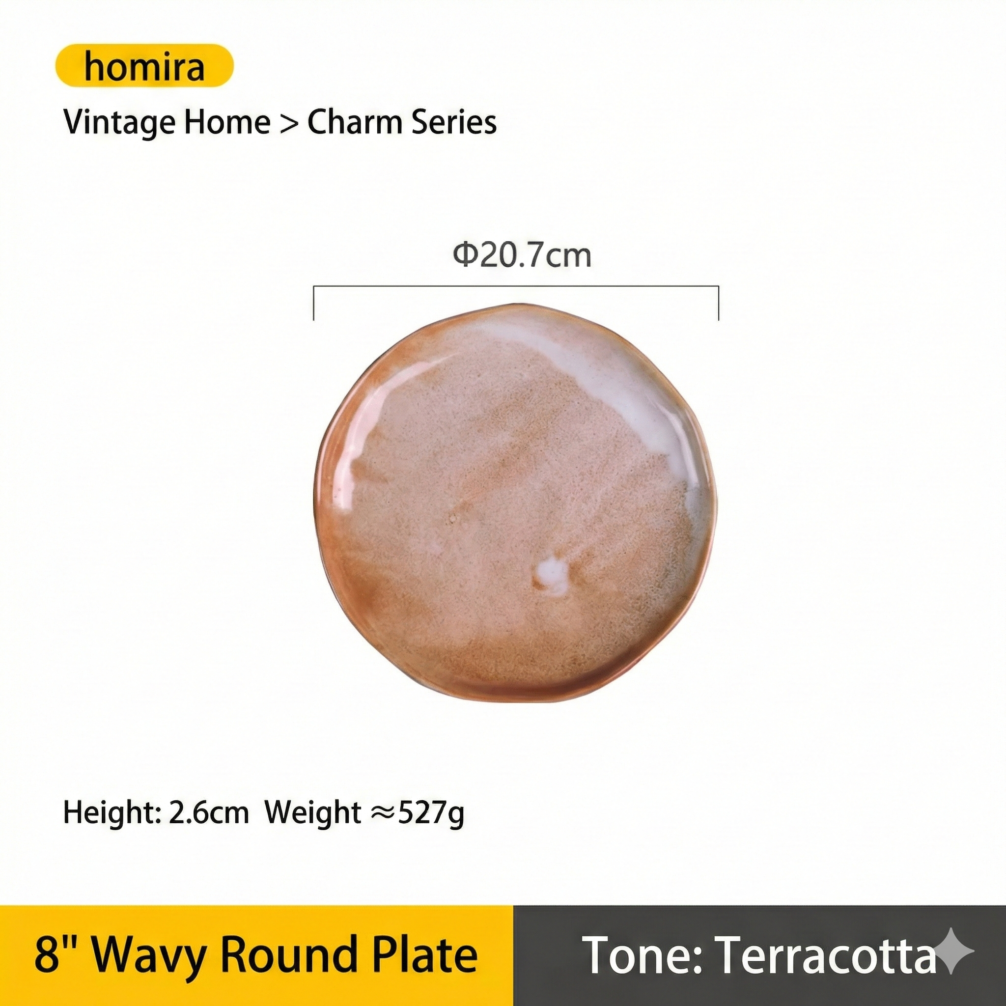 8 wavy edge disc-plain mud