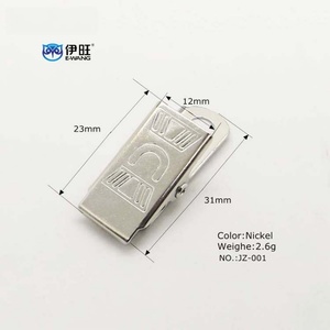 Petits clips métalliques pour cartes d'identité, accessoires pour porte-badges, clips pour badges - Product Image 2